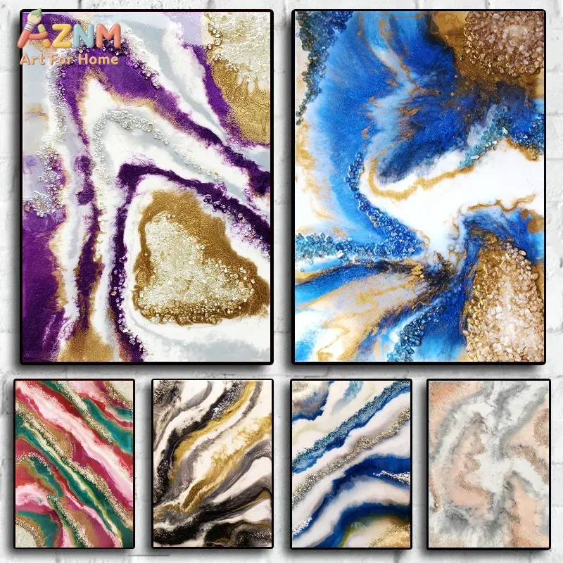 Resin Art Geode - AZNM Resin Geode Agate Canvas Print