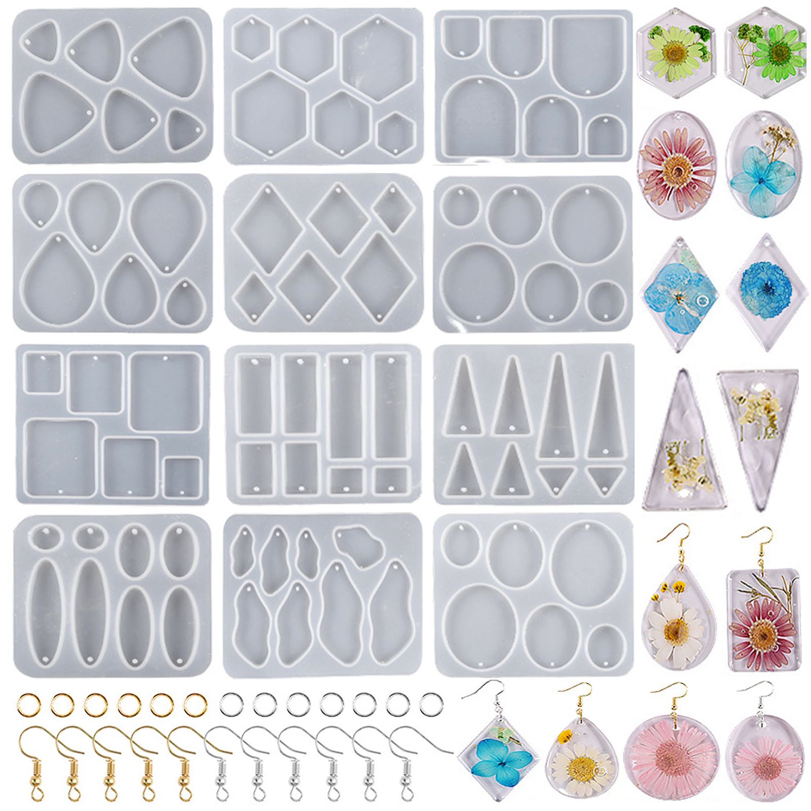 Resin Mixing Cup - Geometric Earring Pendant Silicone Mold For