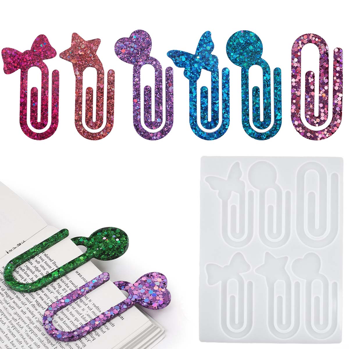 Resin Art Tools - Crystal Epoxy Resin Mold DIY Paperclip