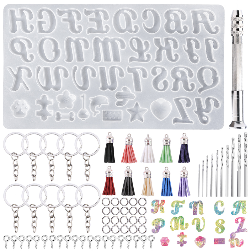 Resin Mixing Cup - Alphabet Keychain Molds Alphabet Resin Silicone