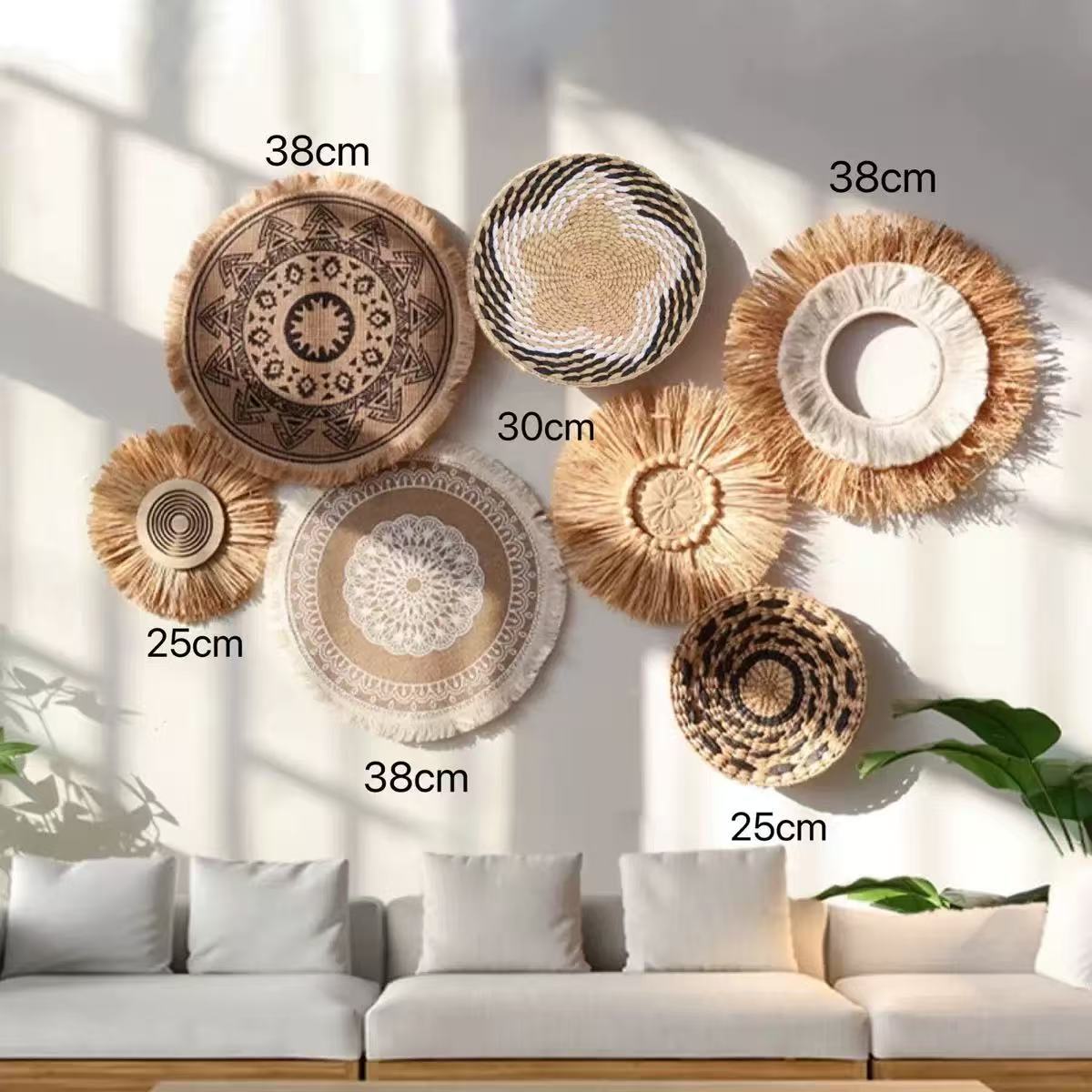 Resin Art Aesthetic - Boho Straw Wall Decor Grass Weaving