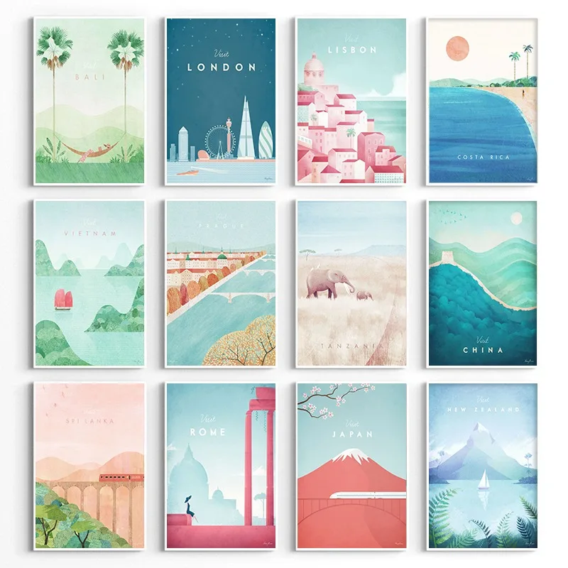 World Minimalist Travel Poster - Resin Art World recension och pris