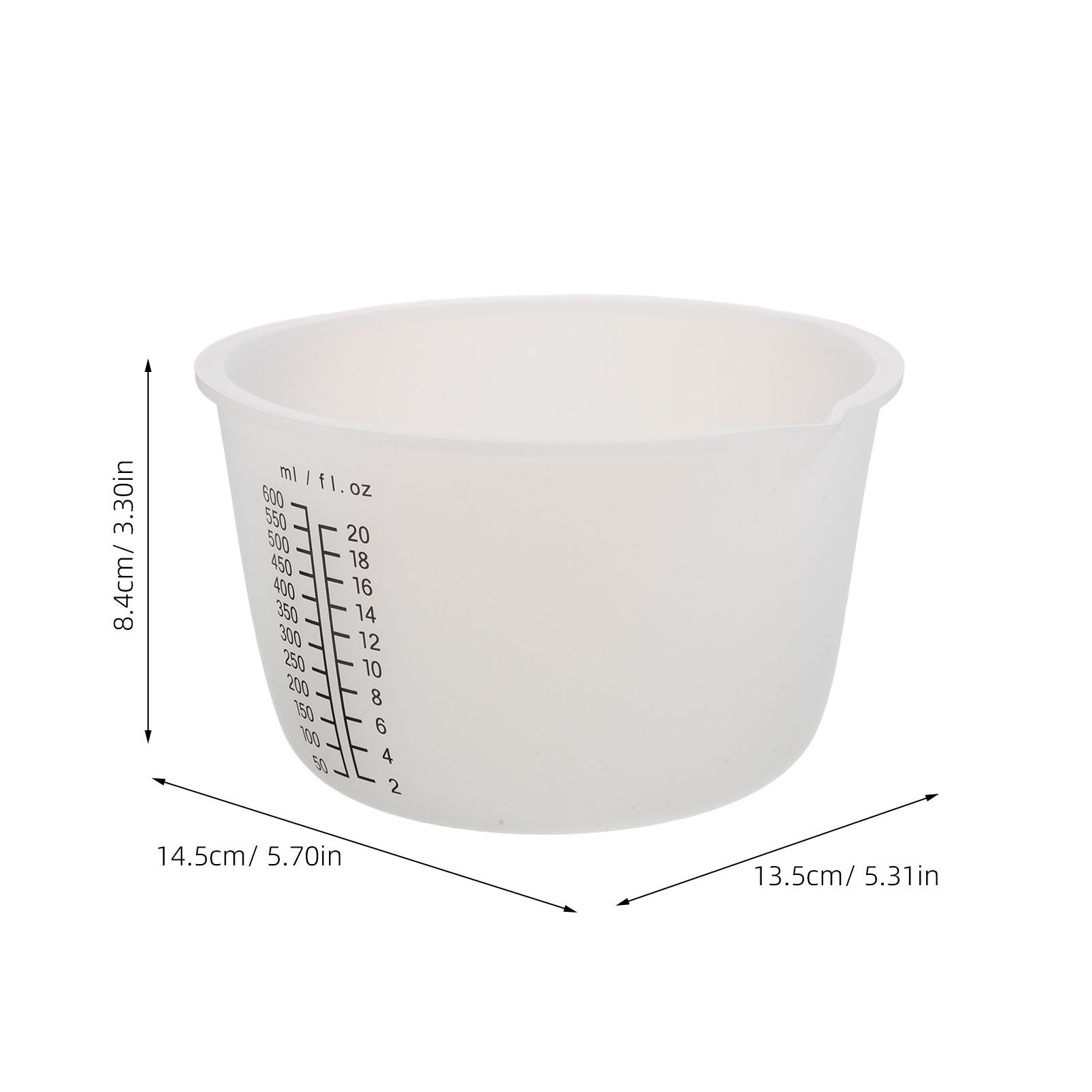 3Pcs Silicone Resin Pouring Cu - Resin Mixing Cup recension och pris