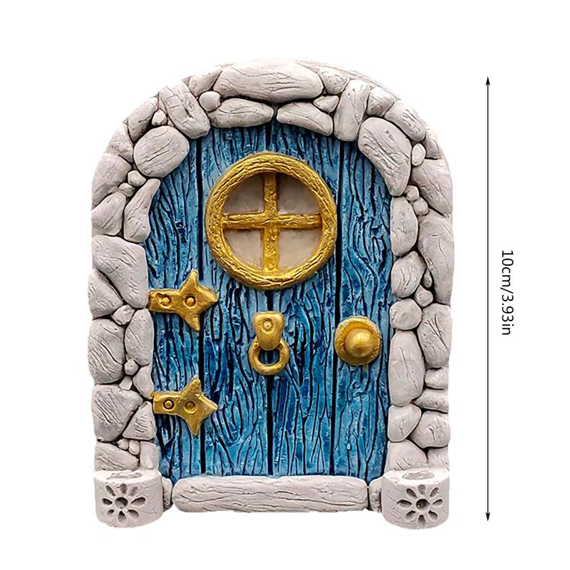 Elf Fairy Door Miniature Garde - Resin Art With Wood recension och pris