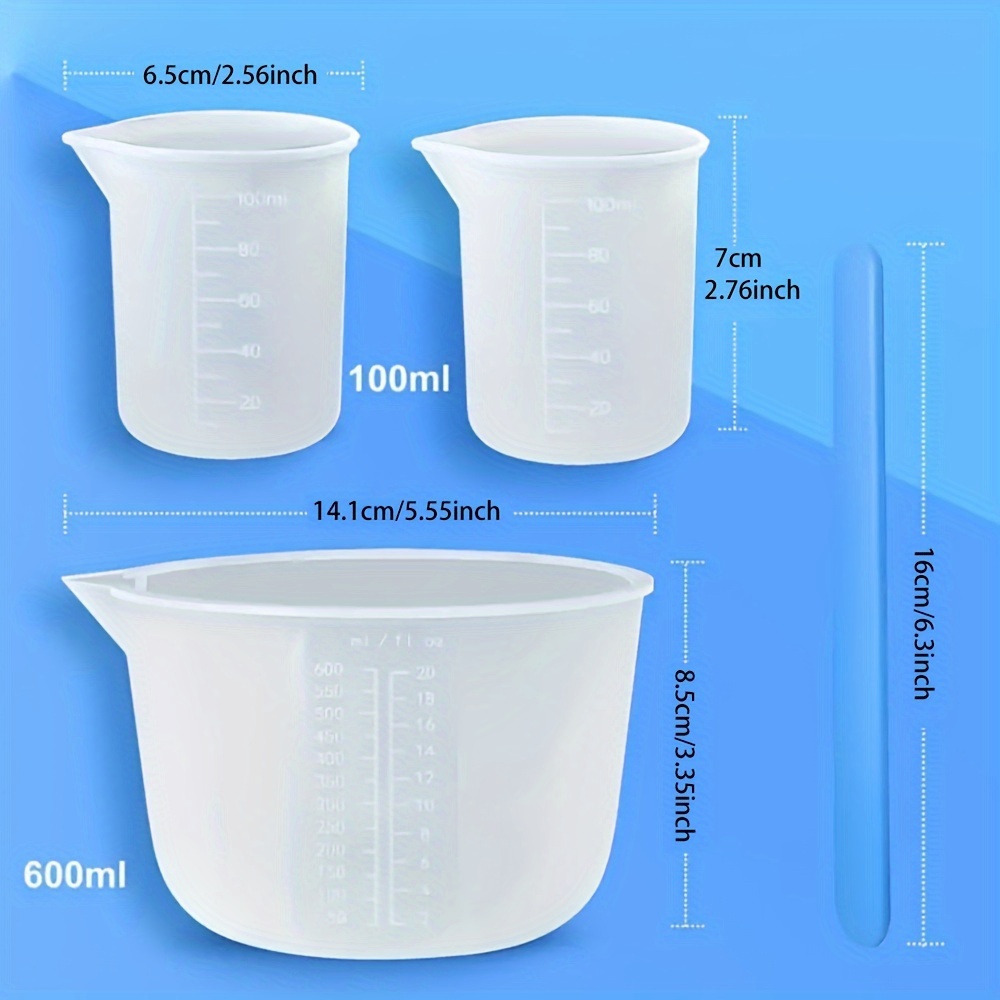 Silicone Measuring Cups, Resin - Resin Mixing Cup recension och pris