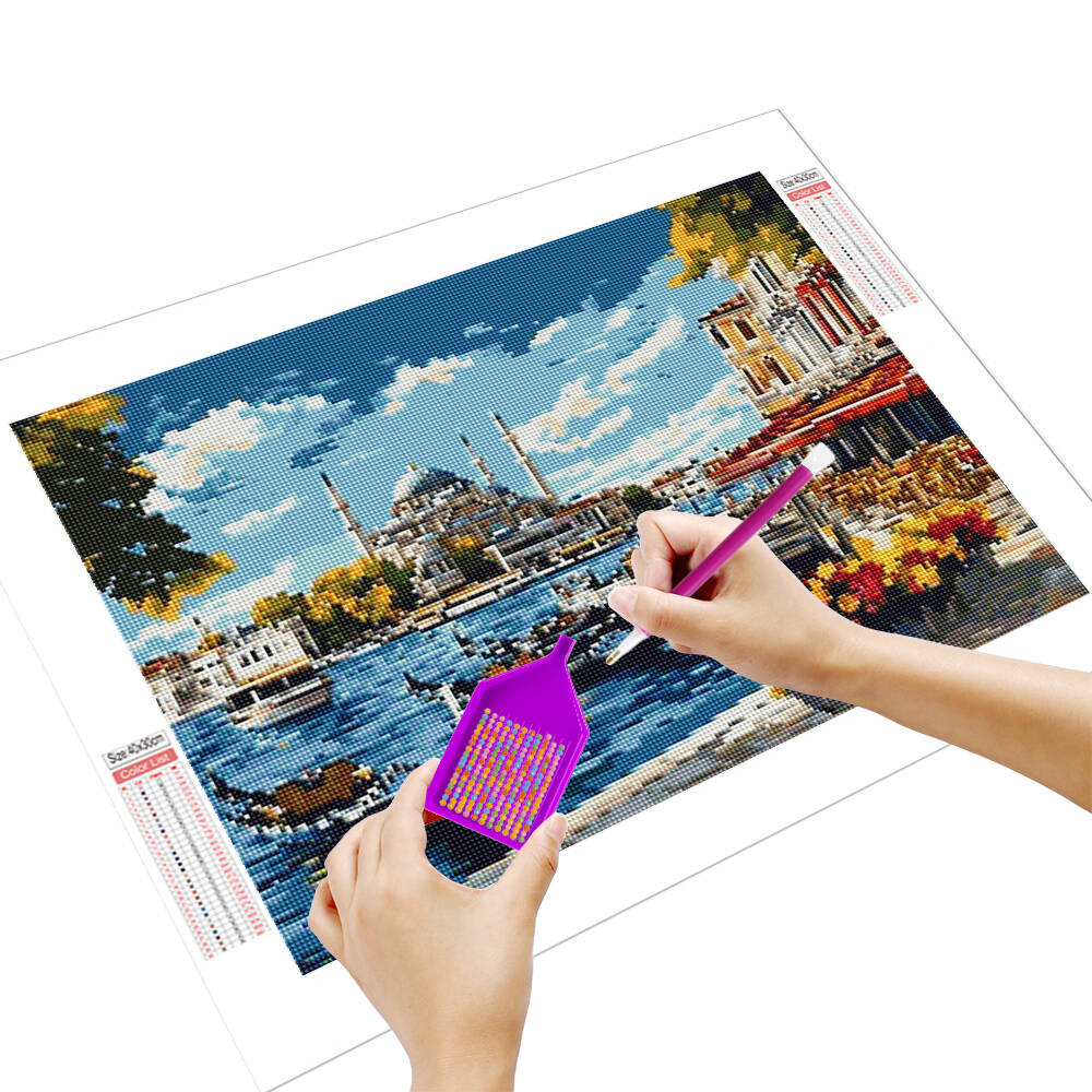 HUACAN 5d Diamond Painting Vin - Resin Art Wallpaper recension och pris