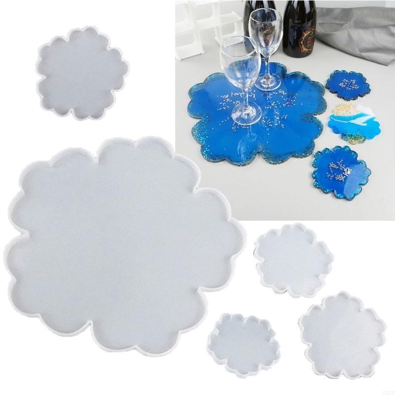 5Pieces Large Flower Resin Mol - Resin Art Geode recension och pris
