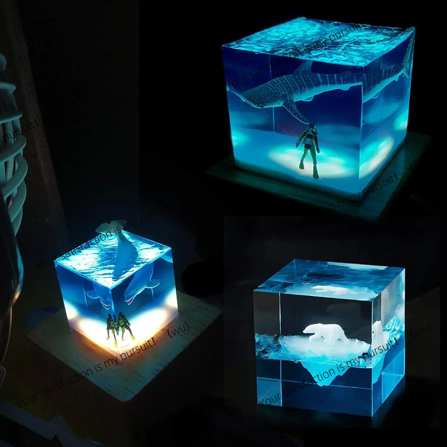 Square Light Resin Mold,led Si - Resin Art With Wood recension och pris