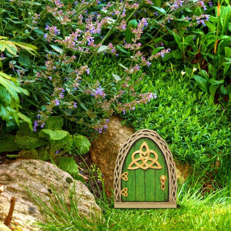 Elf Fairy Door Miniature Garde - Resin Art With Wood recension och pris