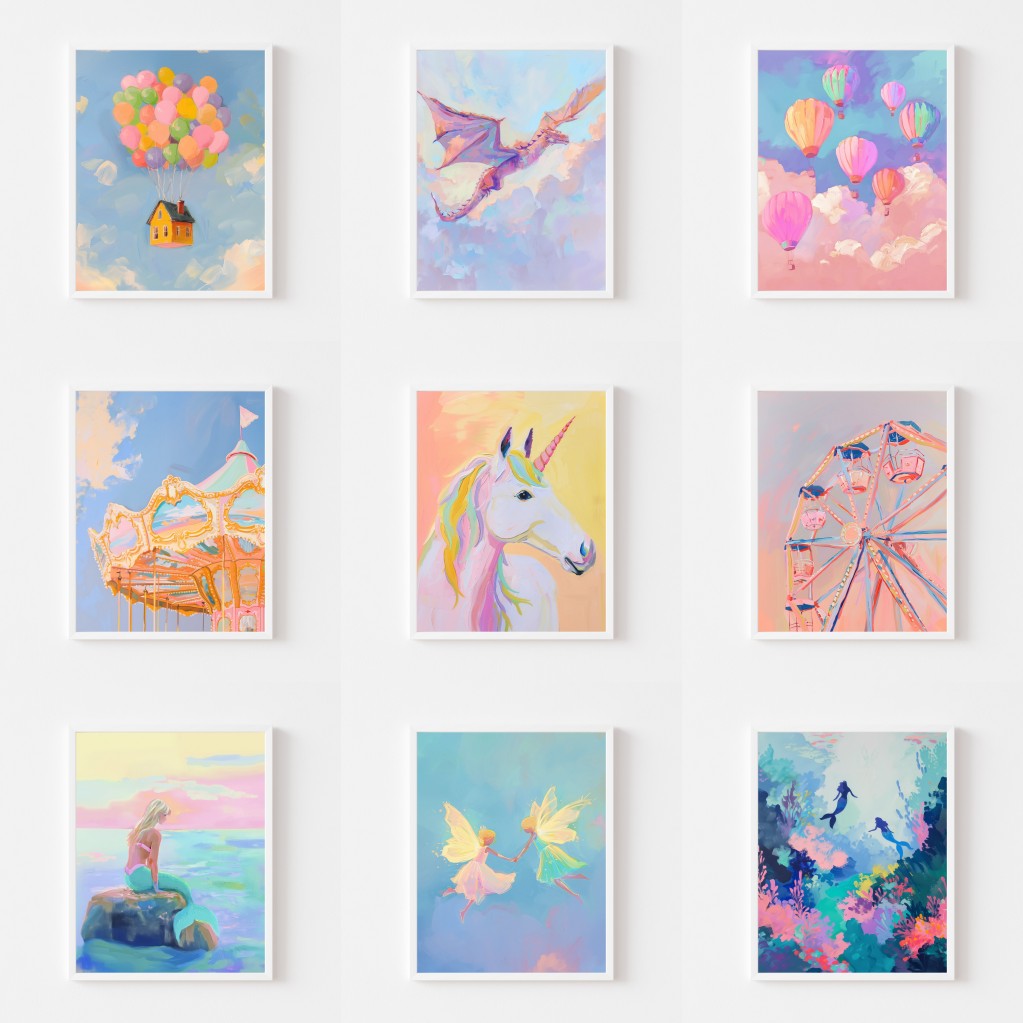 Magical Pastel Wall Art Poster - Resin Art World recension och pris