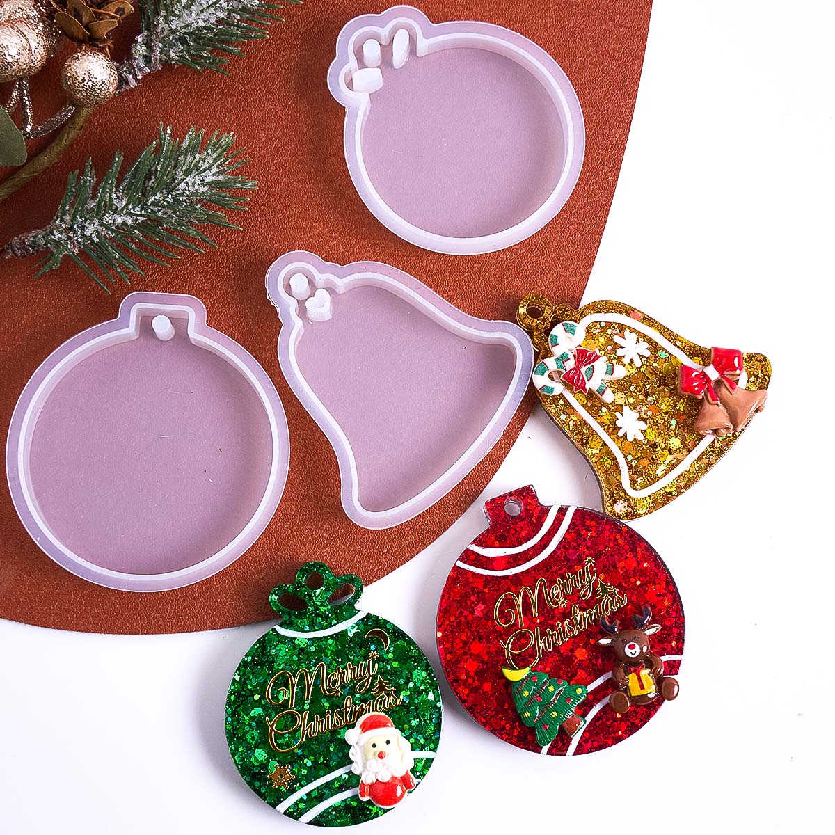 Xmas Tag Pendant Silicone Mold - Resin Art Tools recension och pris