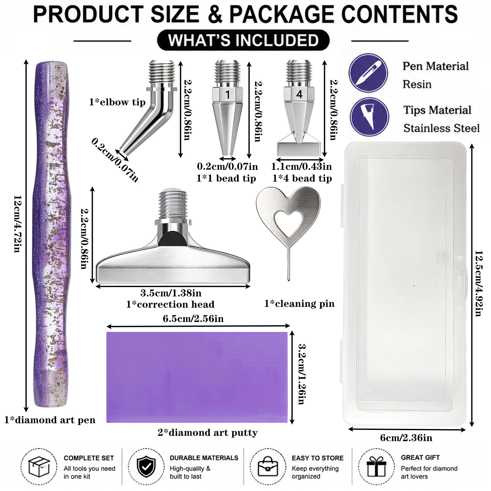Diamond painting art pen, with - Resin Art Tools recension och pris