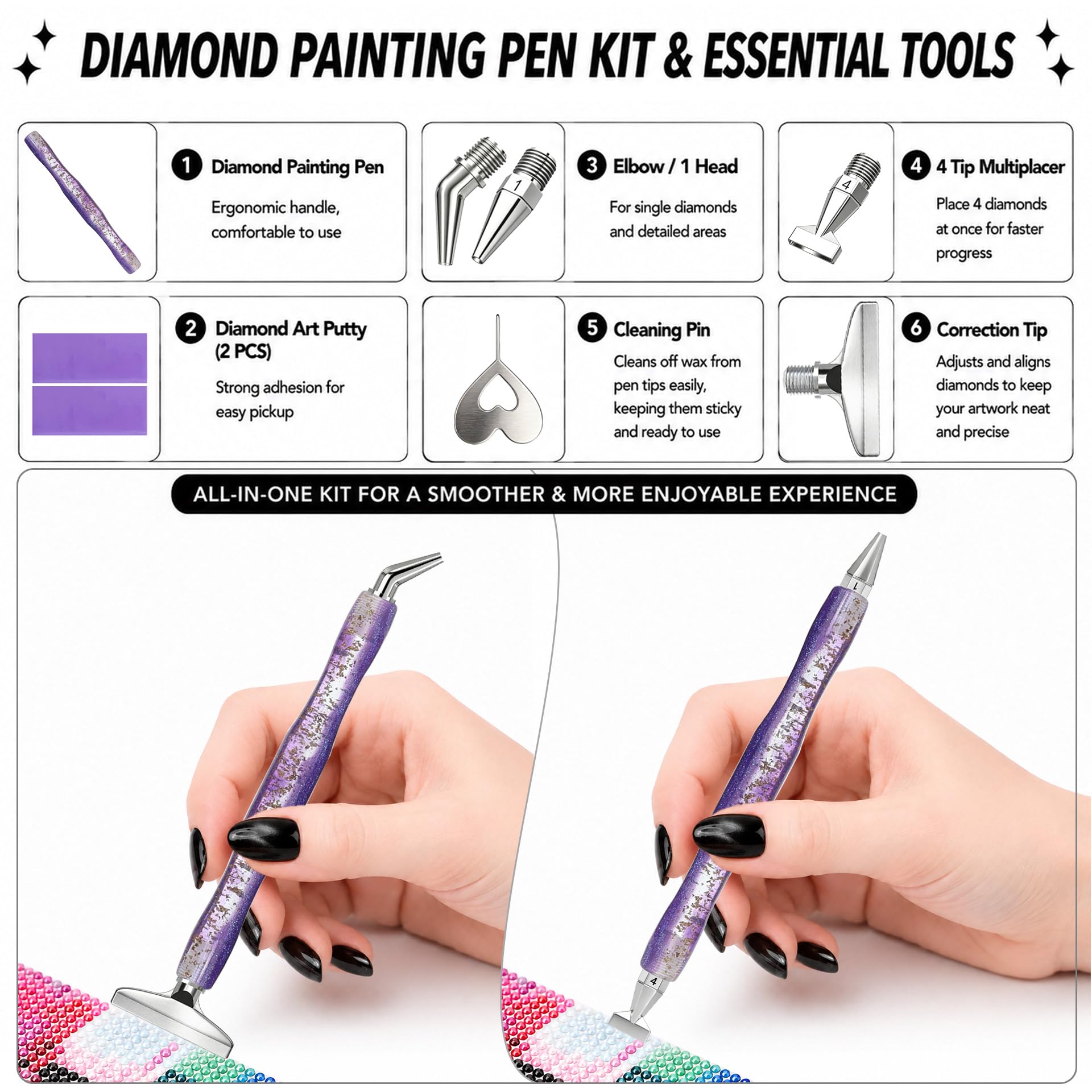 Diamond painting art pen, with - Resin Art Tools recension och pris