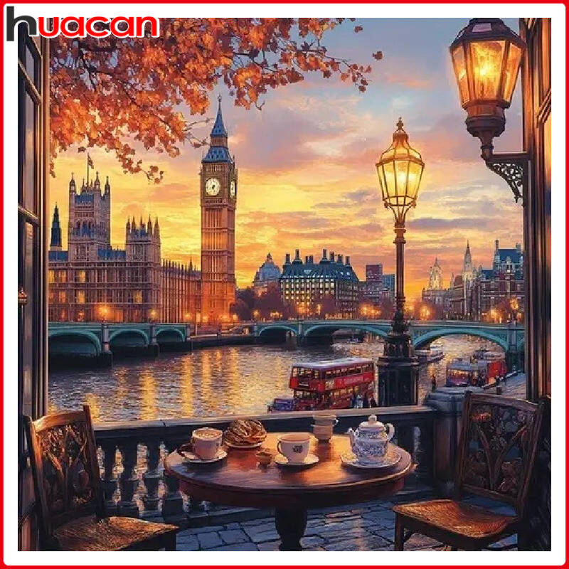 Huacan City Autumn Landscape D - Resin Art Wallpaper recension och pris