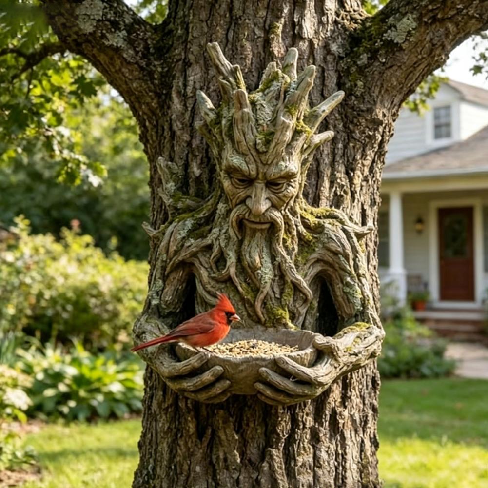 Weatherproof Resin Tree Face B - Resin Art With Wood recension och pris