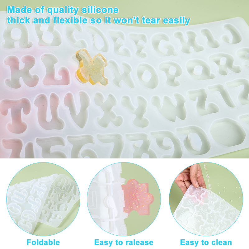 Alphabet Keychain Molds Alphab - Resin Mixing Cup recension och pris