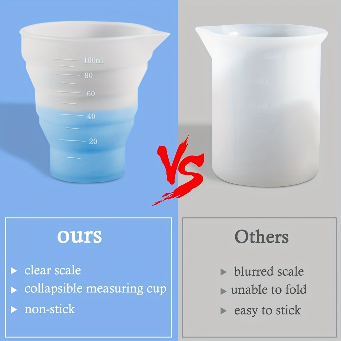 50-500ml Foldable Silicone Mea - Resin Mixing Cup recension och pris