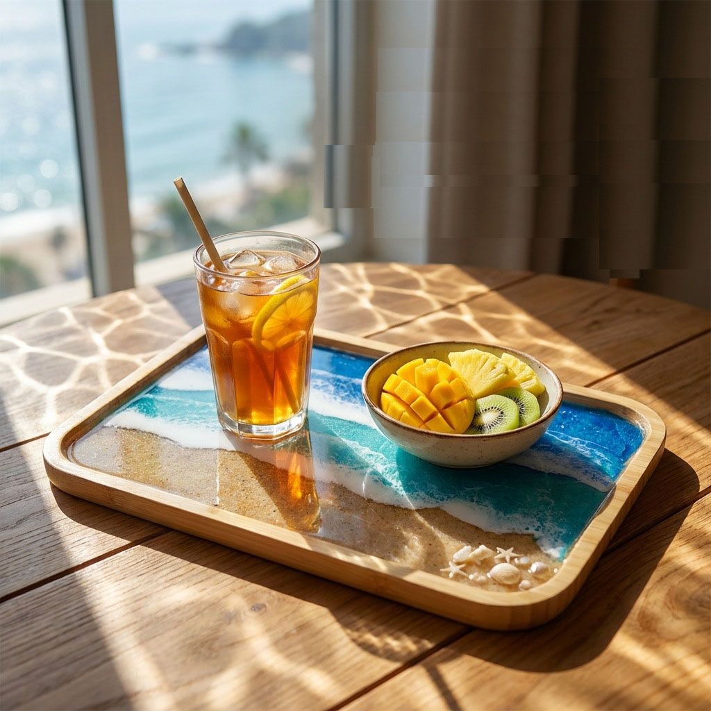 Epoxy Resin Ocean Art Decorati - Resin Art With Wood recension och pris