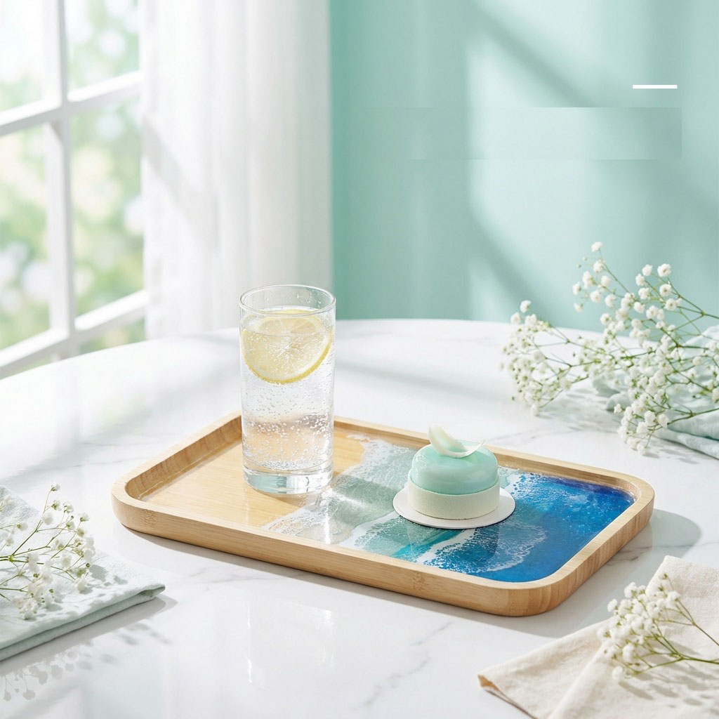 Epoxy Resin Ocean Art Decorati - Resin Art With Wood recension och pris