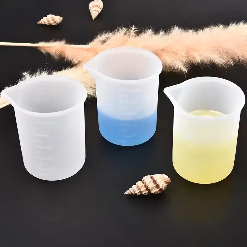 5pcs 100ml Silicone Measuring  - Resin Mixing Cup recension och pris
