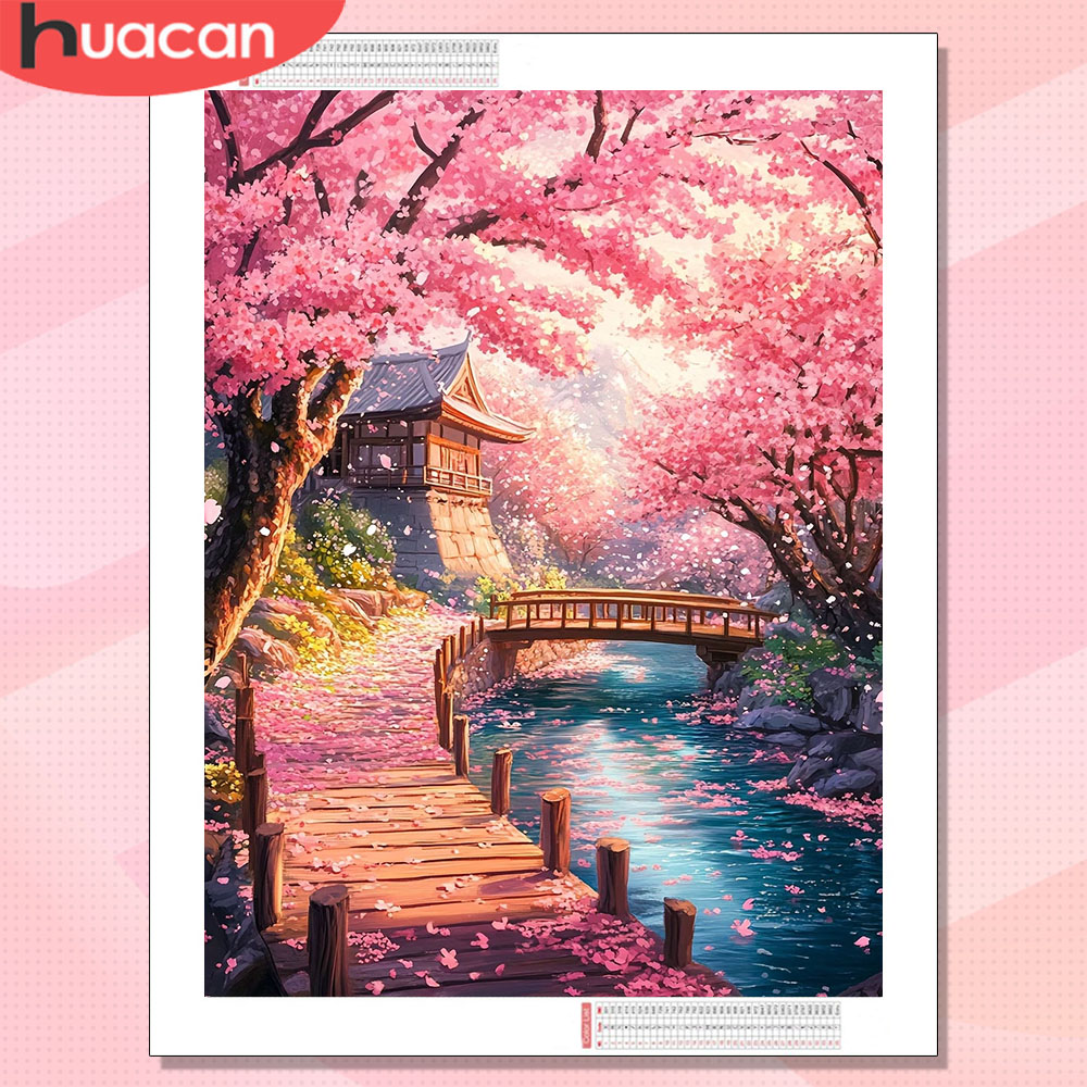 HUACAN Diamond Art House Lands - Resin Art Wallpaper recension och pris