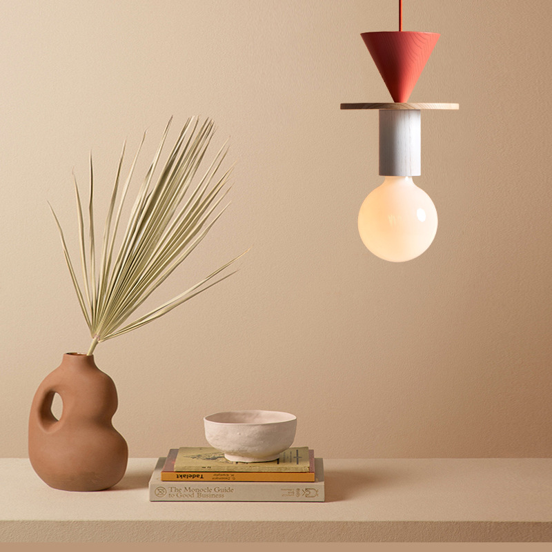 JUNIT Dia Pendant Lamp Modern  - Resin Art With Wood recension och pris