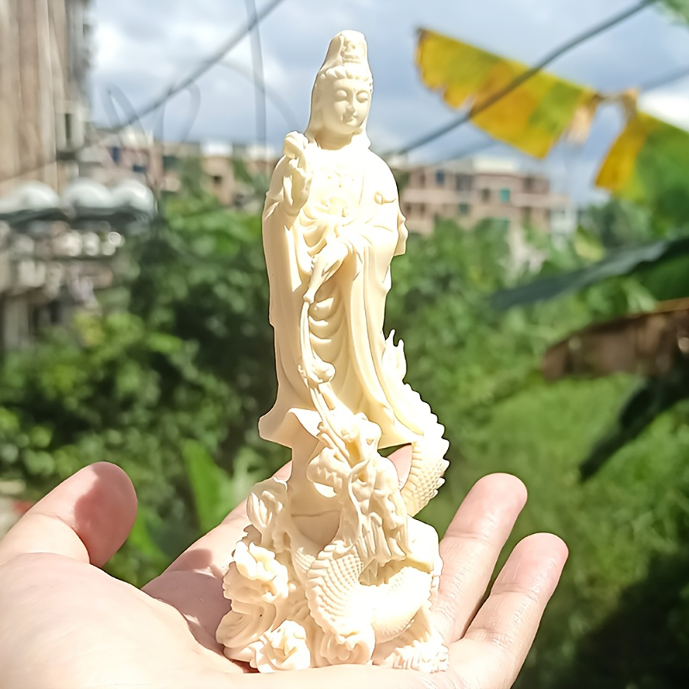 Resin Guanyin Buddha Statue Ch - Resin Art Aesthetic recension och pris