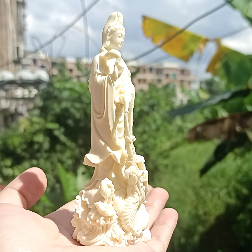 Resin Guanyin Buddha Statue Ch - Resin Art Aesthetic recension och pris