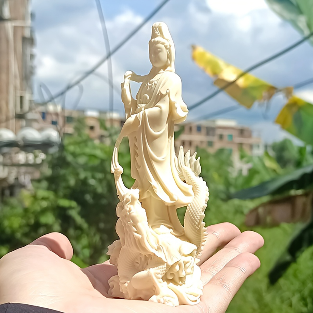 Resin Guanyin Buddha Statue Ch - Resin Art Aesthetic recension och pris