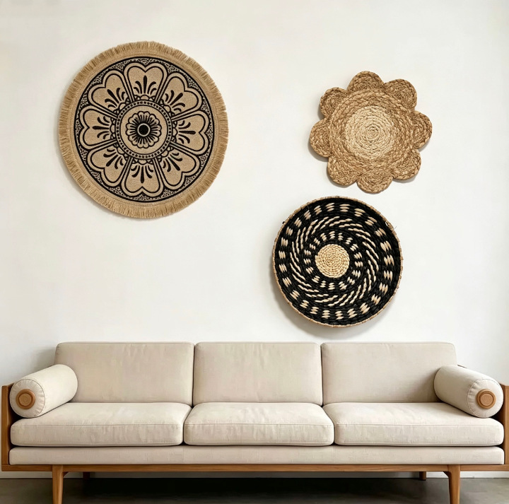 Boho Straw Wall Decor Grass We - Resin Art Aesthetic recension och pris