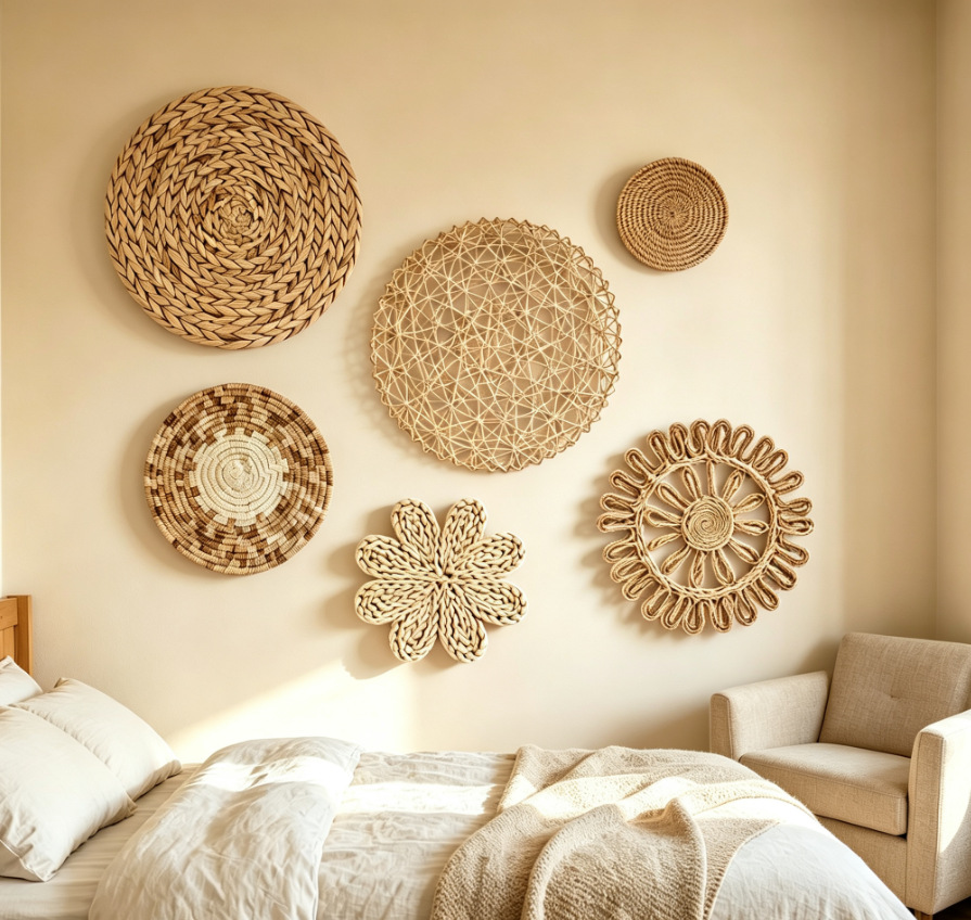 Boho Straw Wall Decor Grass We - Resin Art Aesthetic recension och pris