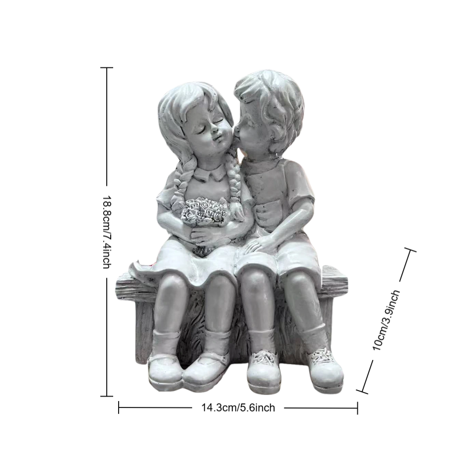Cute Little Boy And Girl Resin - Resin Art Aesthetic recension och pris