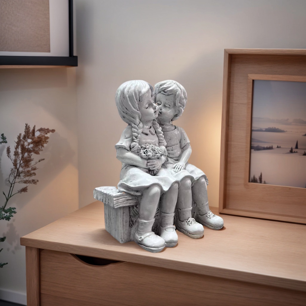 Cute Little Boy And Girl Resin - Resin Art Aesthetic recension och pris
