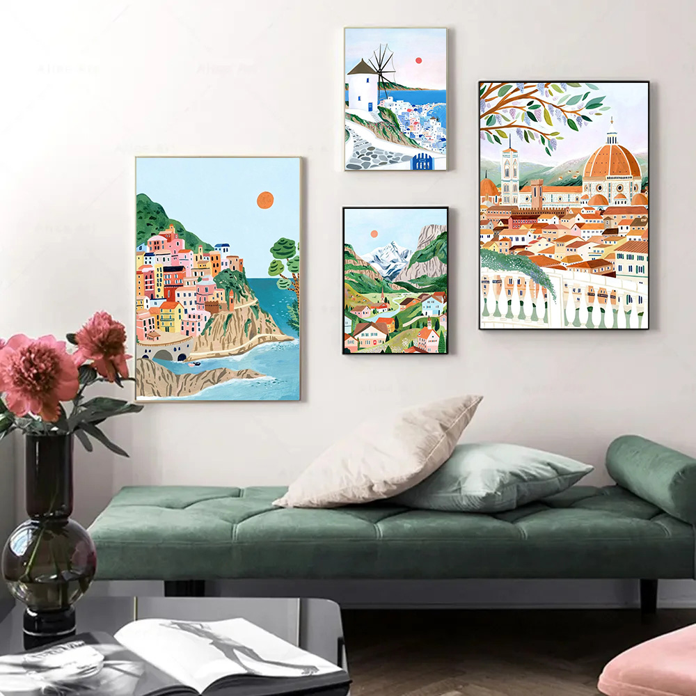 World Travel City Poster Lands - Resin Art World recension och pris